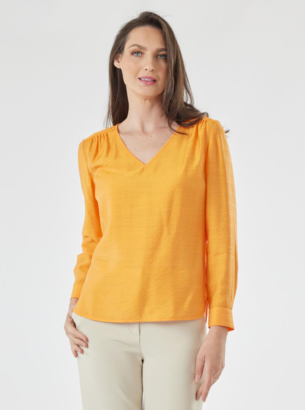 Blusa naranja Marion