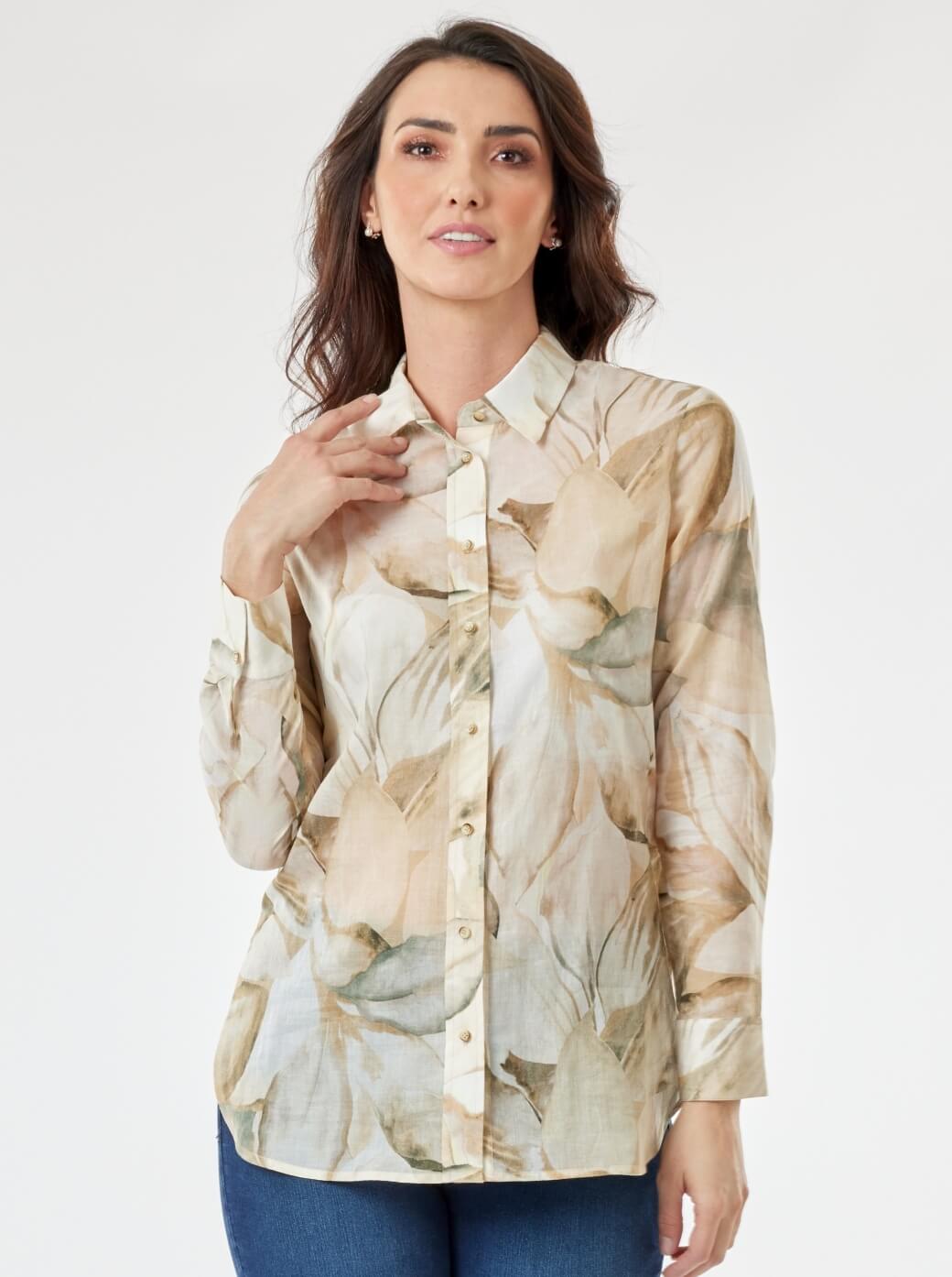 Camisa beige Fiore