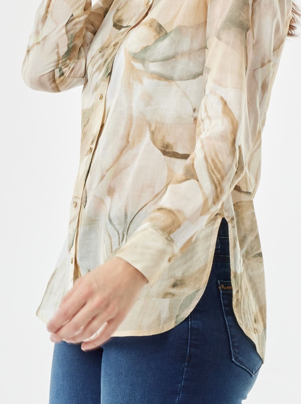 Camisa beige Fiore