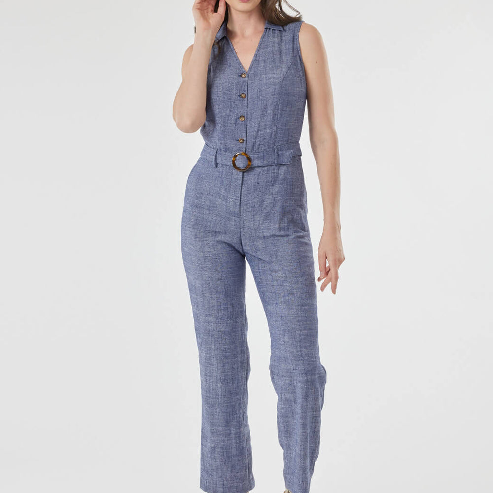 Jumpsuit azul Fabia