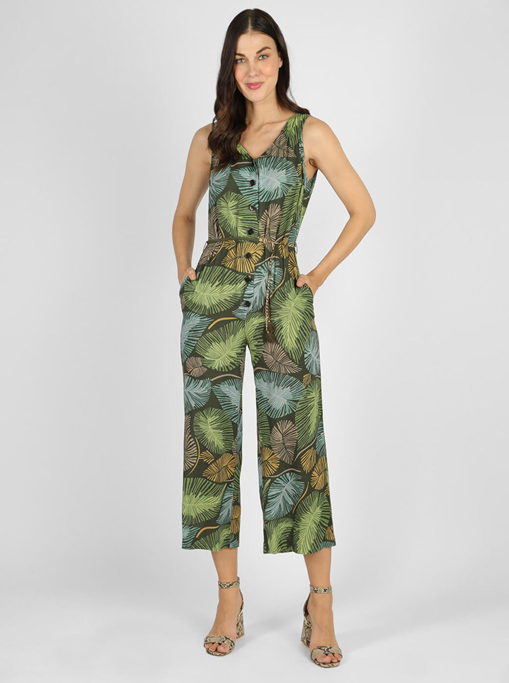 Jumpsuit verde Betia