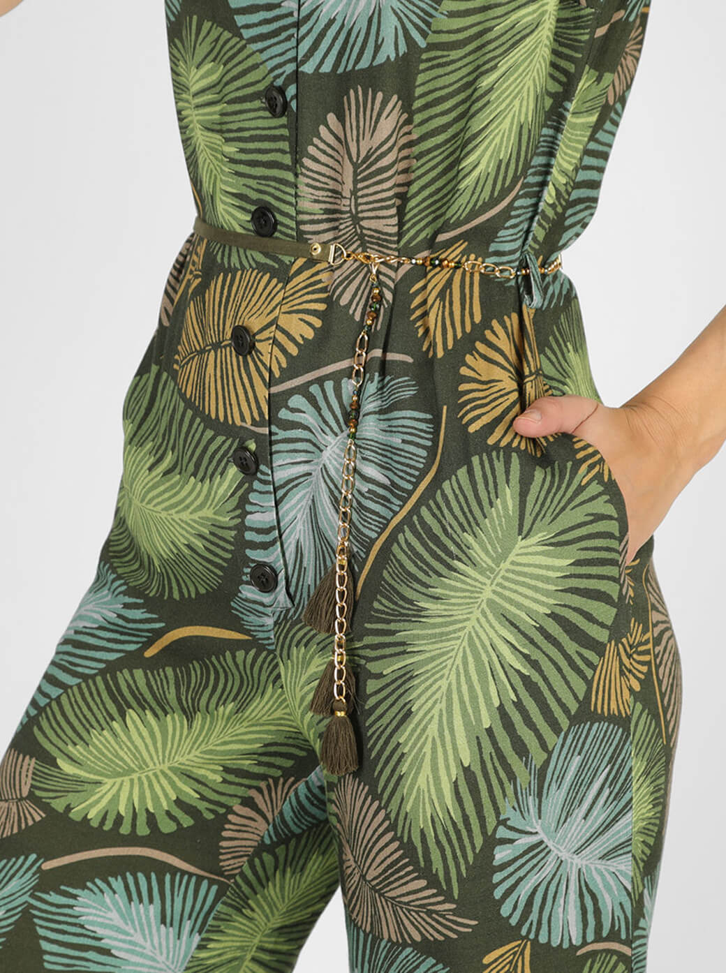 Jumpsuit verde Betia