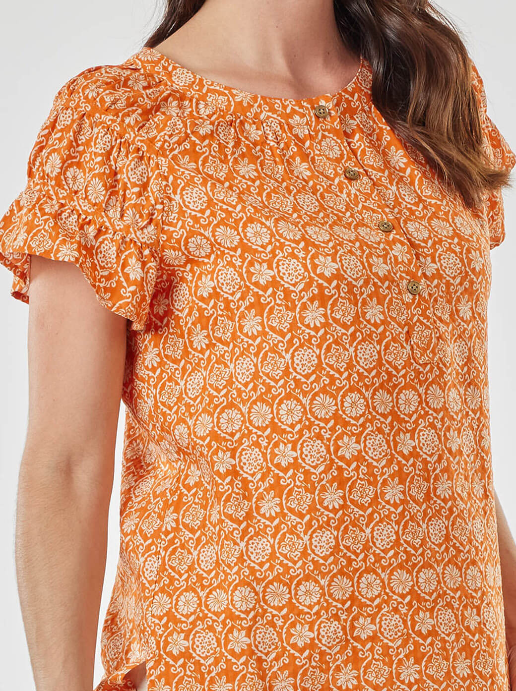 Blusa naranja Kalani