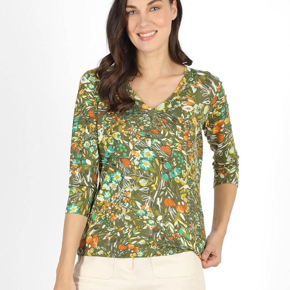 Blusa olivo Tea