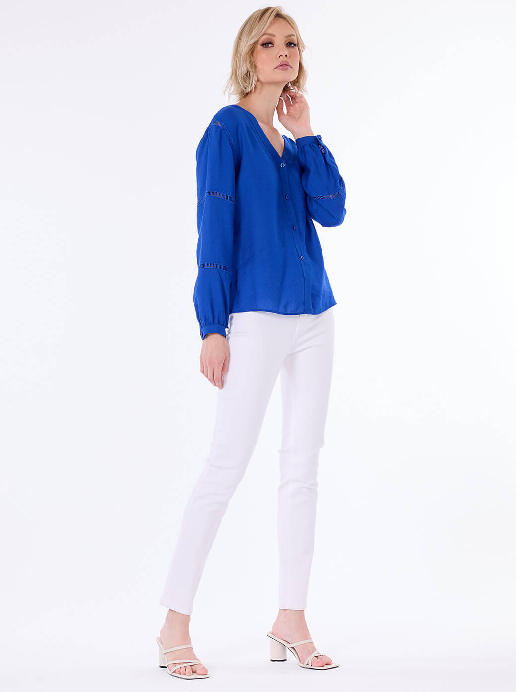 Blusa azul Leonor