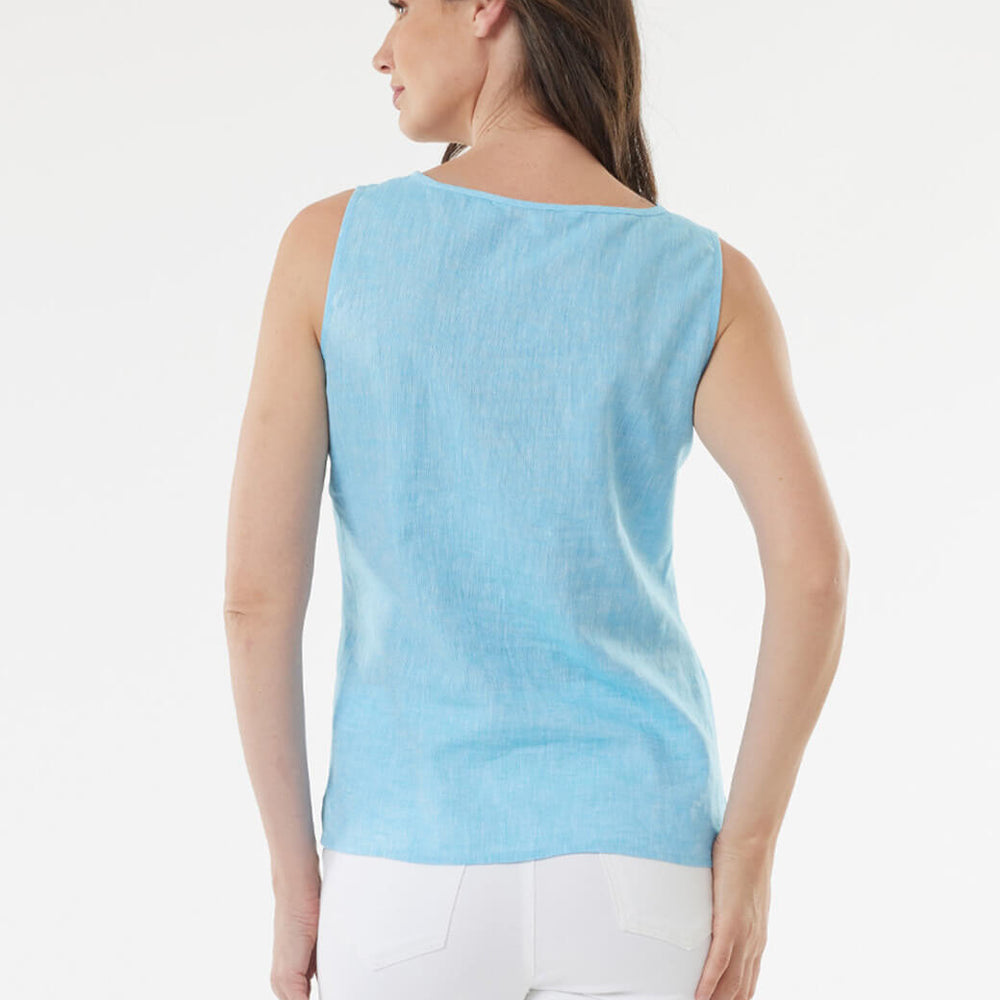 
                      
                        Blusa azul sisada Esenciales
                      
                    