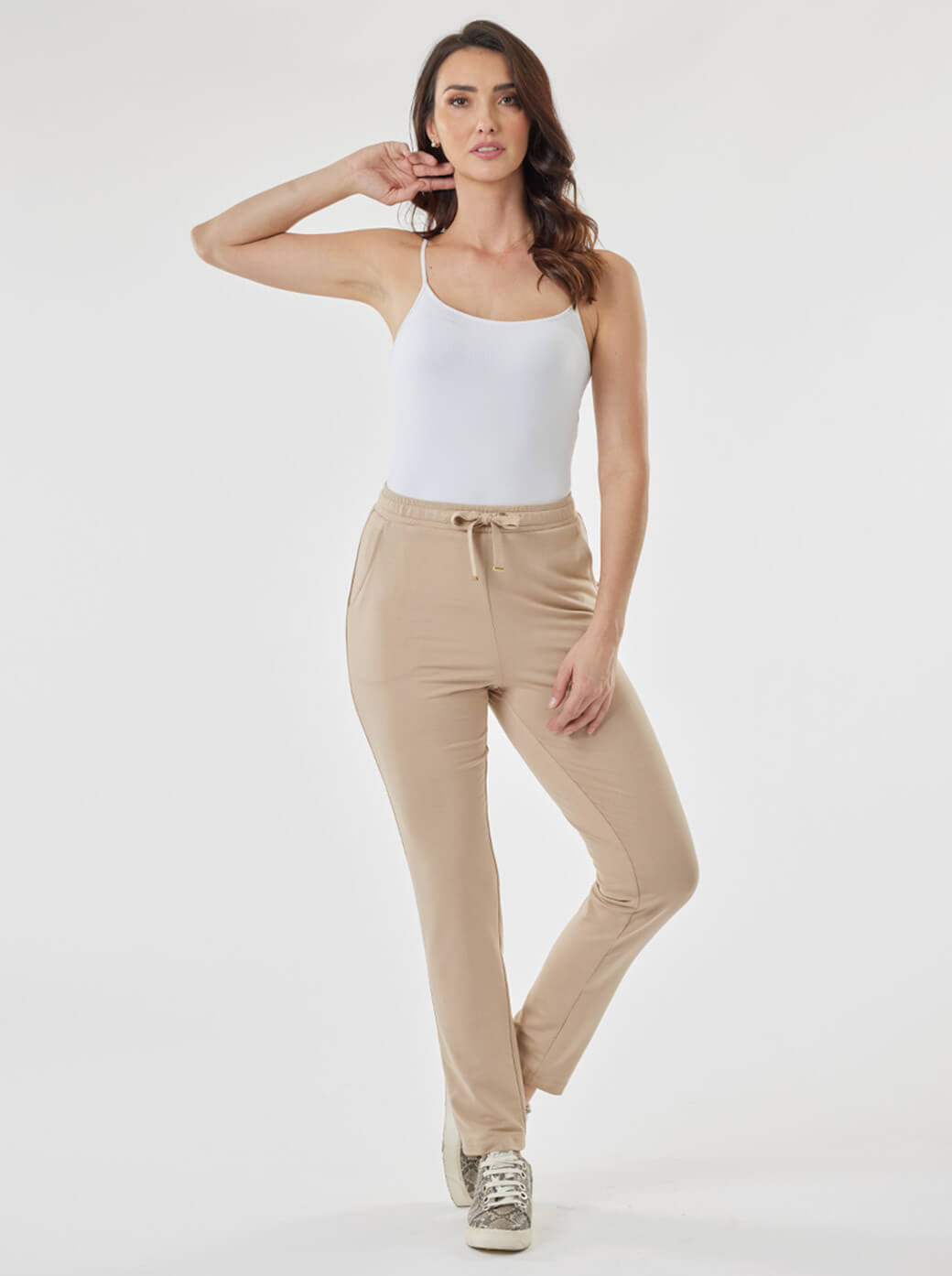 Pants beige con forro Comfort