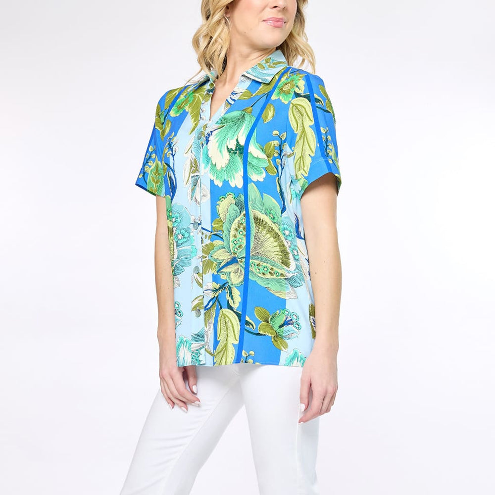 
                      
                        Blusa azul estampada Irem
                      
                    