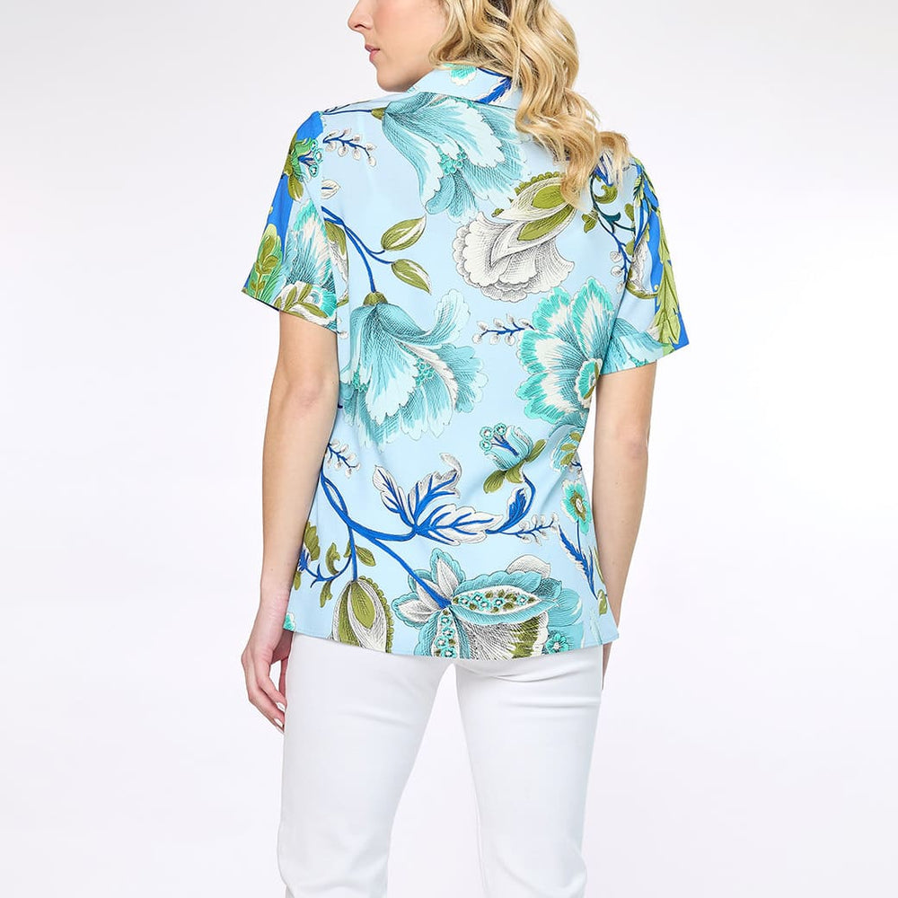 
                      
                        Blusa azul estampada Irem
                      
                    