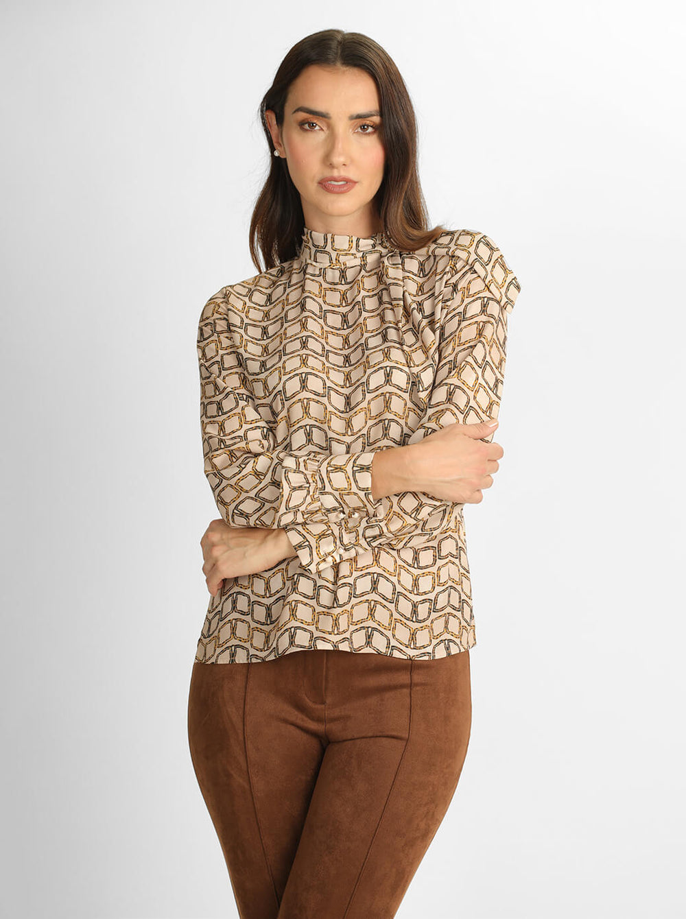 Blusa beige Makela