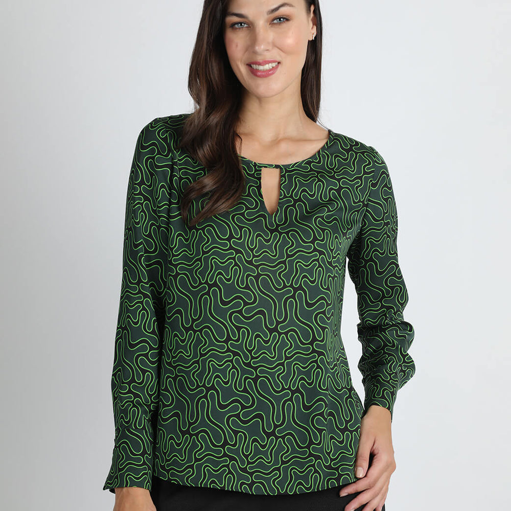 Blusa verde Rafaella