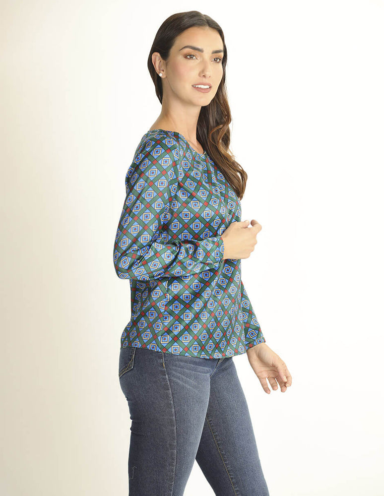 
                      
                        Blusa azul Lize
                      
                    