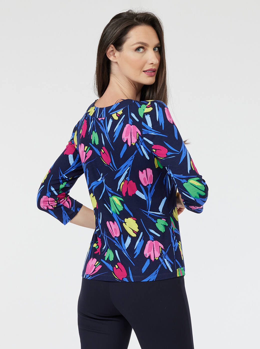 Blusa azul marino Esenciales