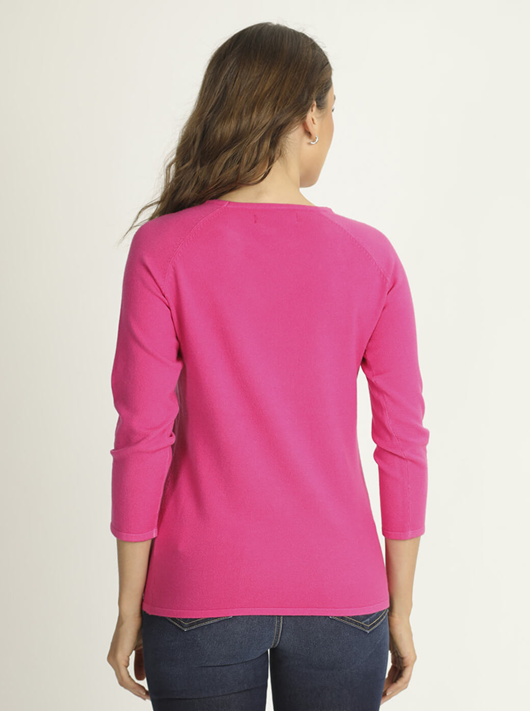 Suéter fucsia Esenciales