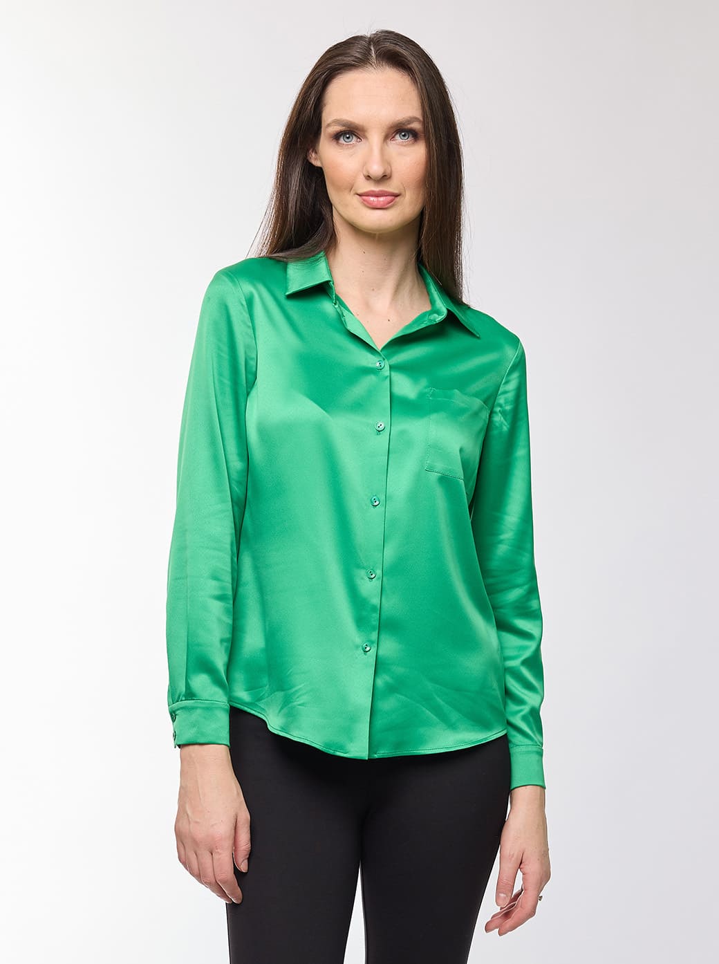 Blusa verde camisera Greta