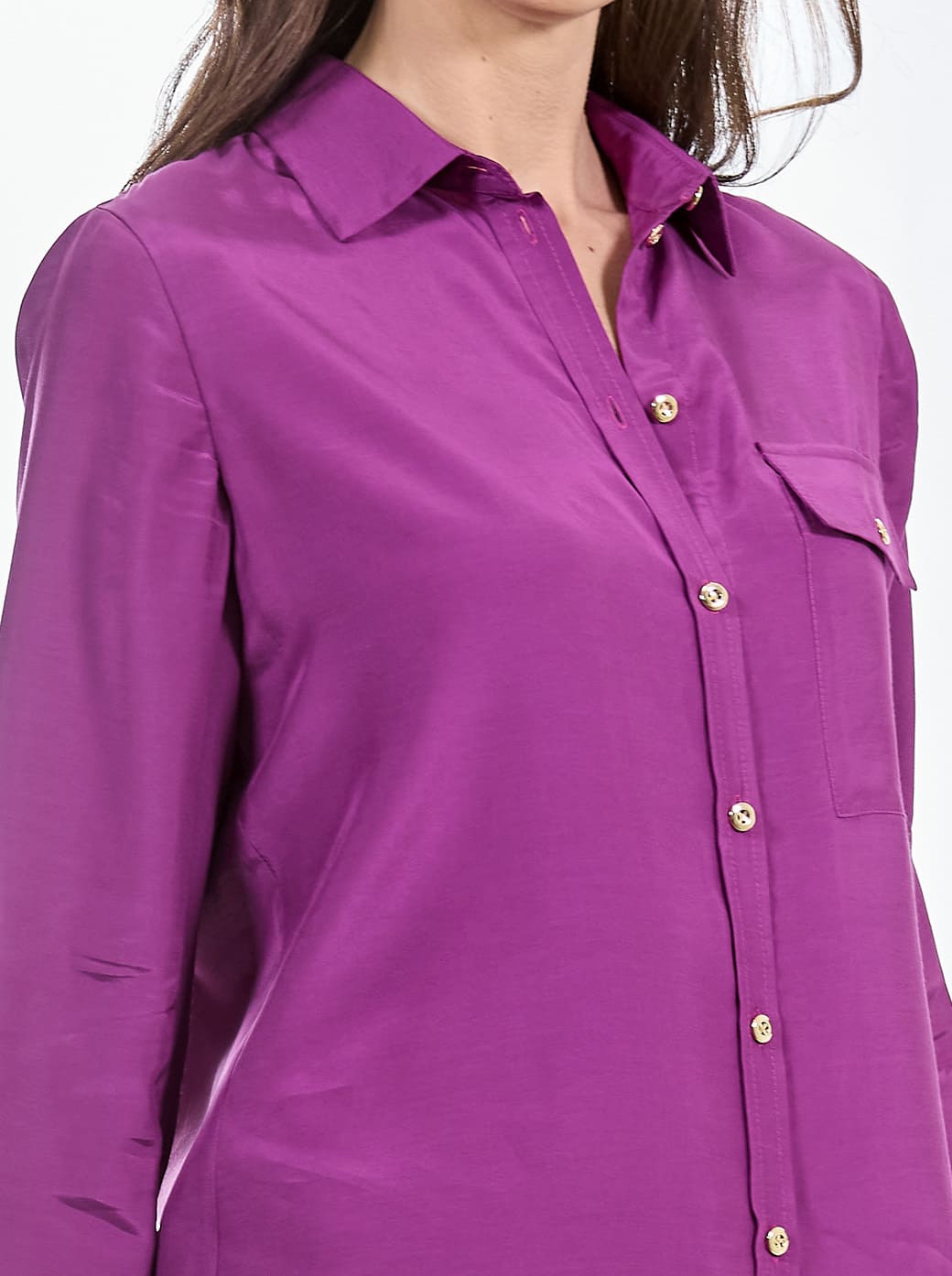 Blusa camisera morada Cleire