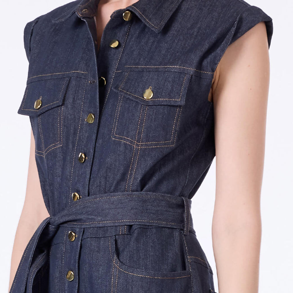 Jumpsuit mezclilla Azul