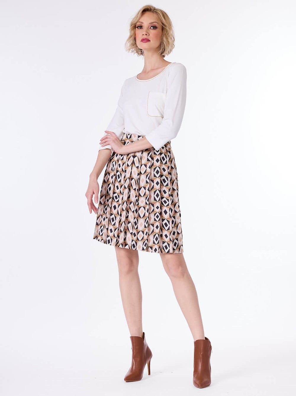 Falda beige Olinda