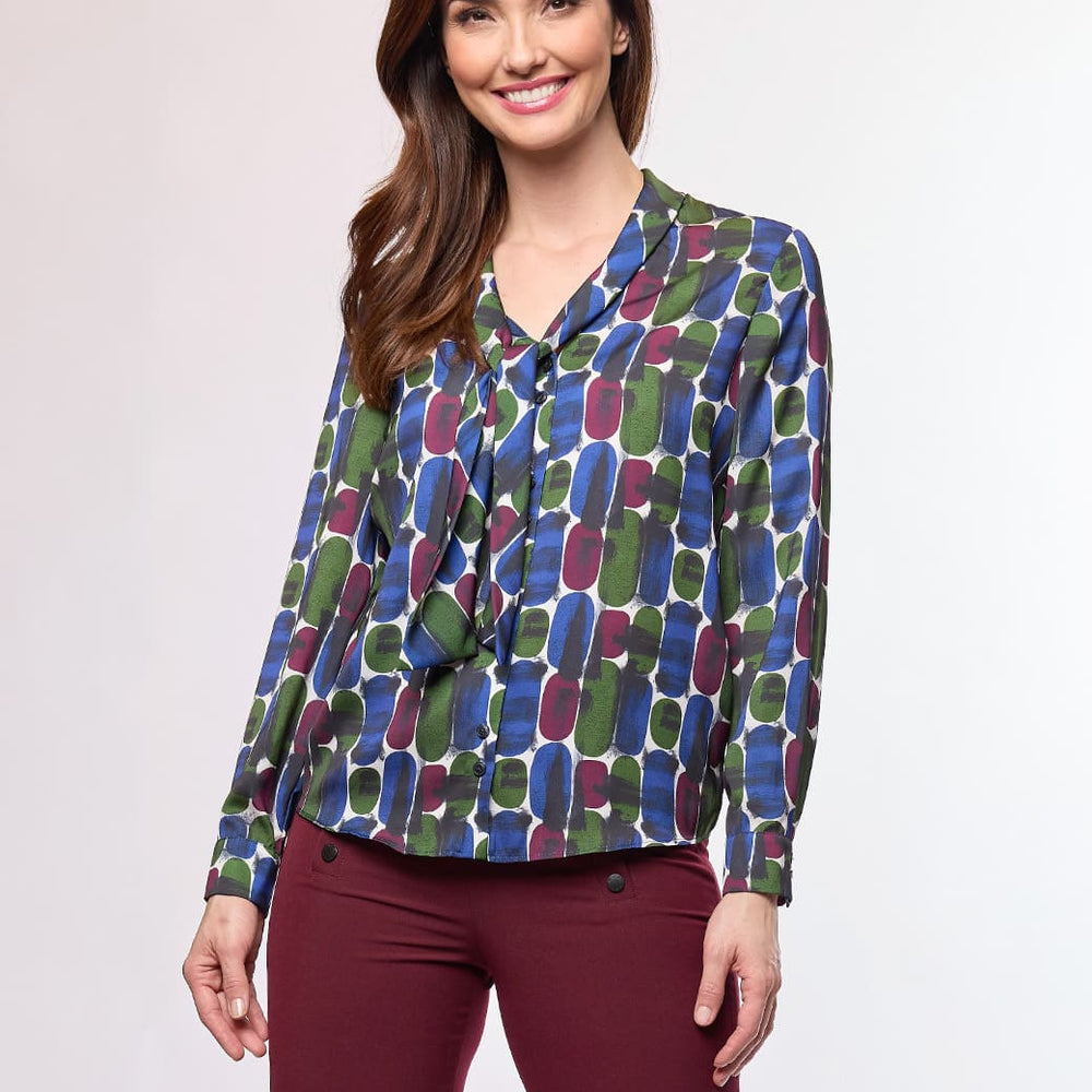 Blusa azul Mahya