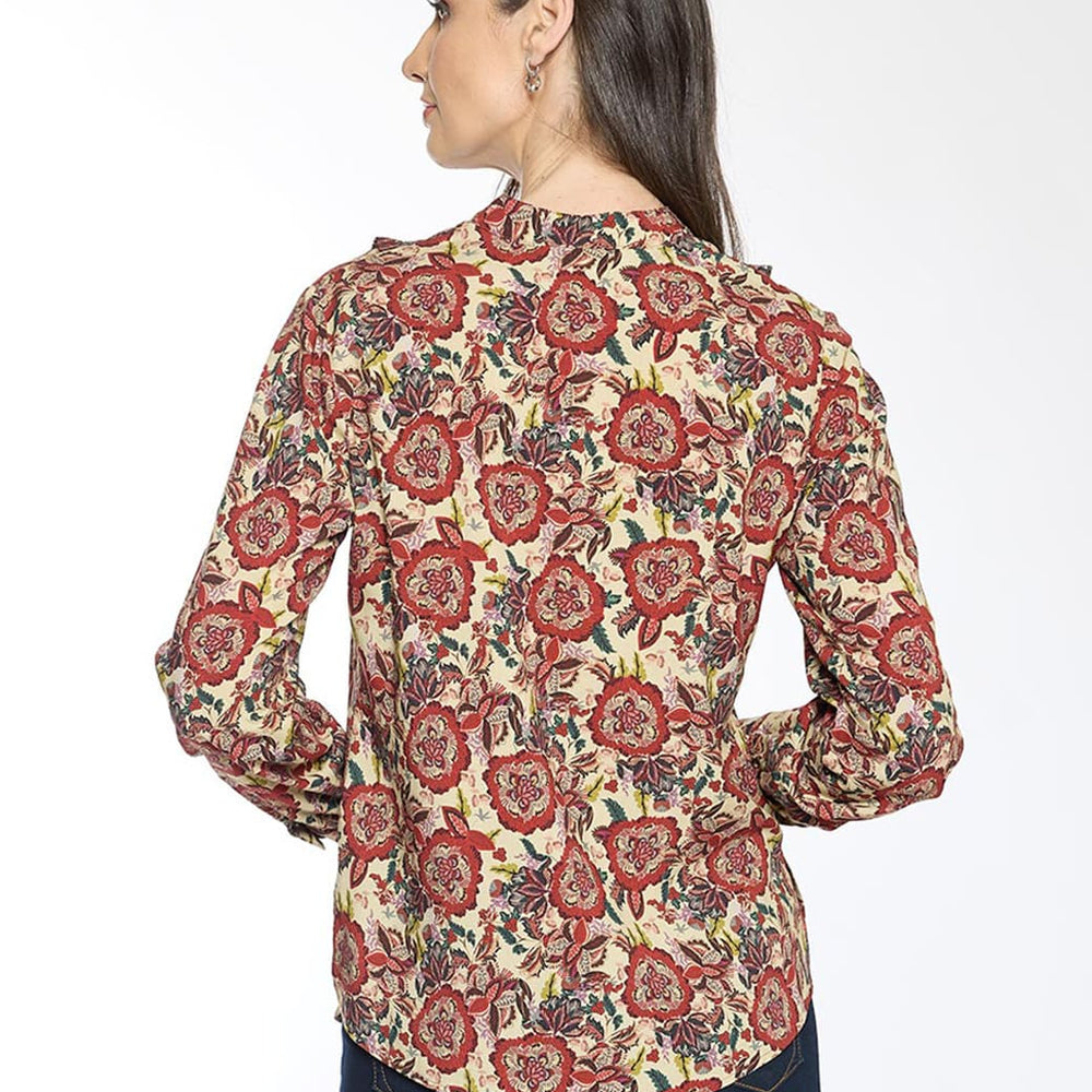 
                      
                        Blusa beige estampada Anisa
                      
                    