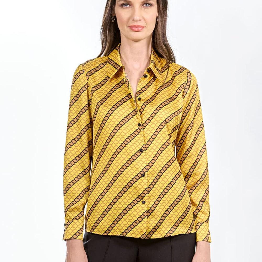 Blusa camisera amarilla Keira