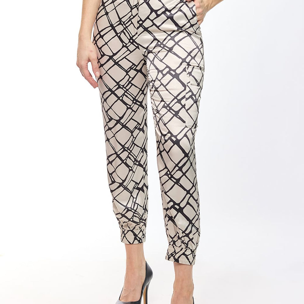 Pantalón jogger beige Tiziana