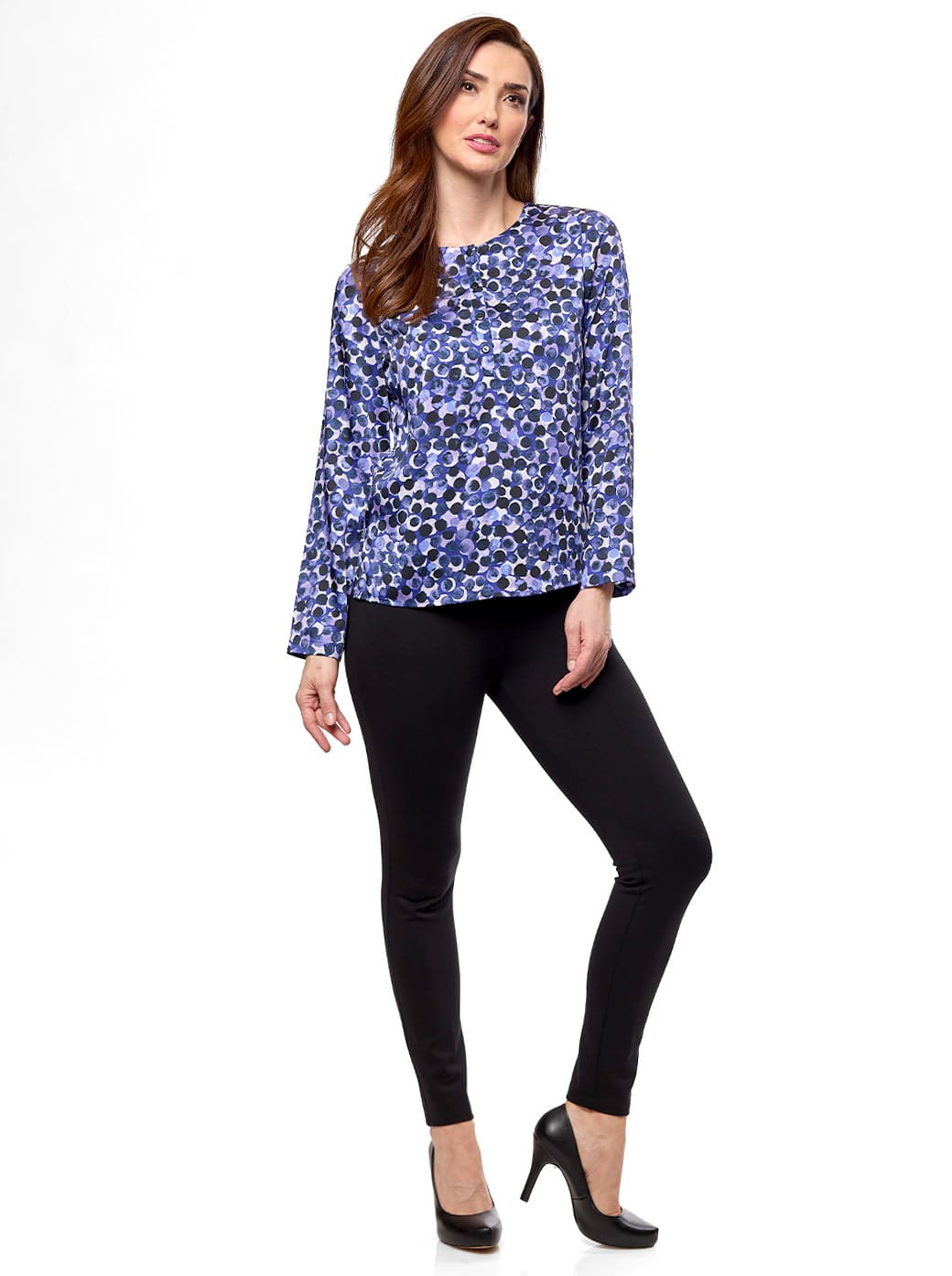 Blusa morada estampada Sira