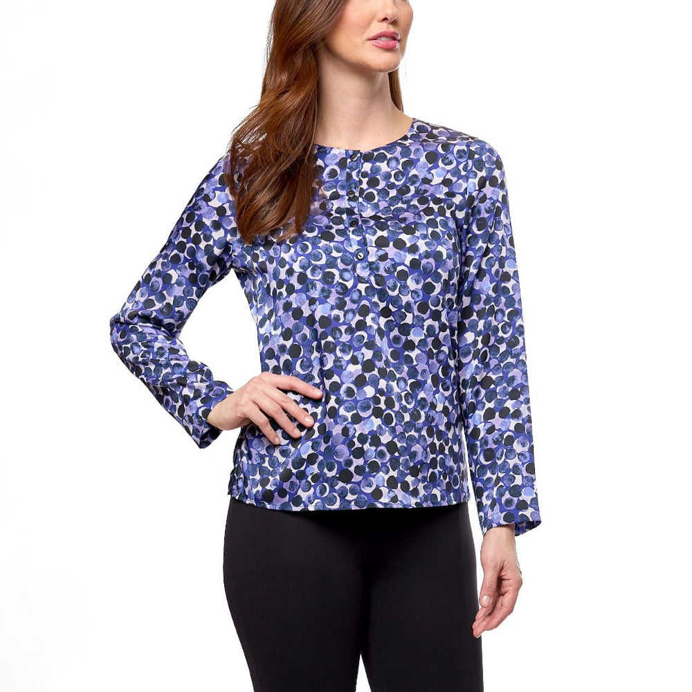 Blusa morada estampada Sira