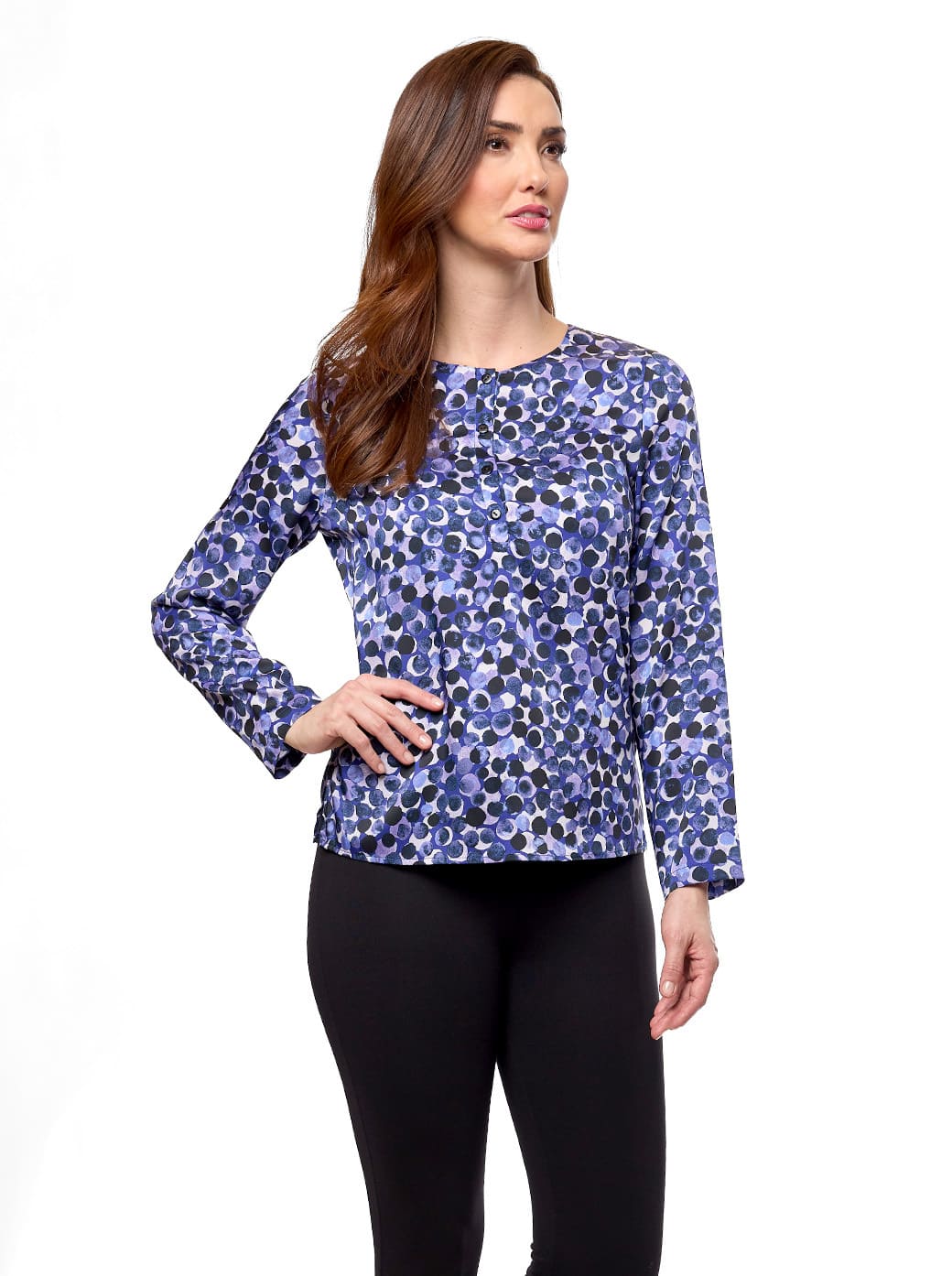 Blusa morada estampada Sira