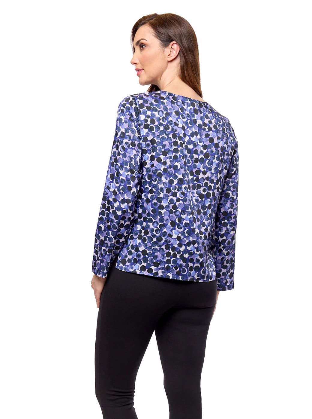 Blusa morada estampada Sira