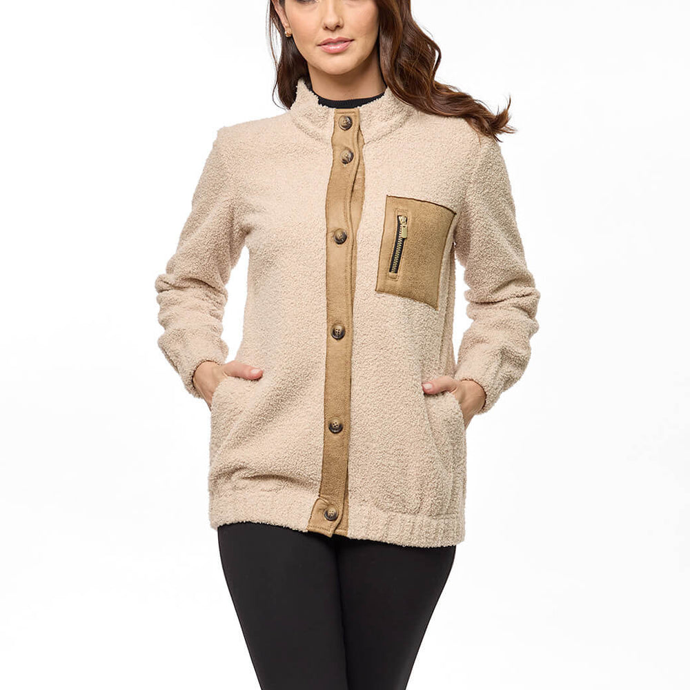 Chamarra beige Olenka