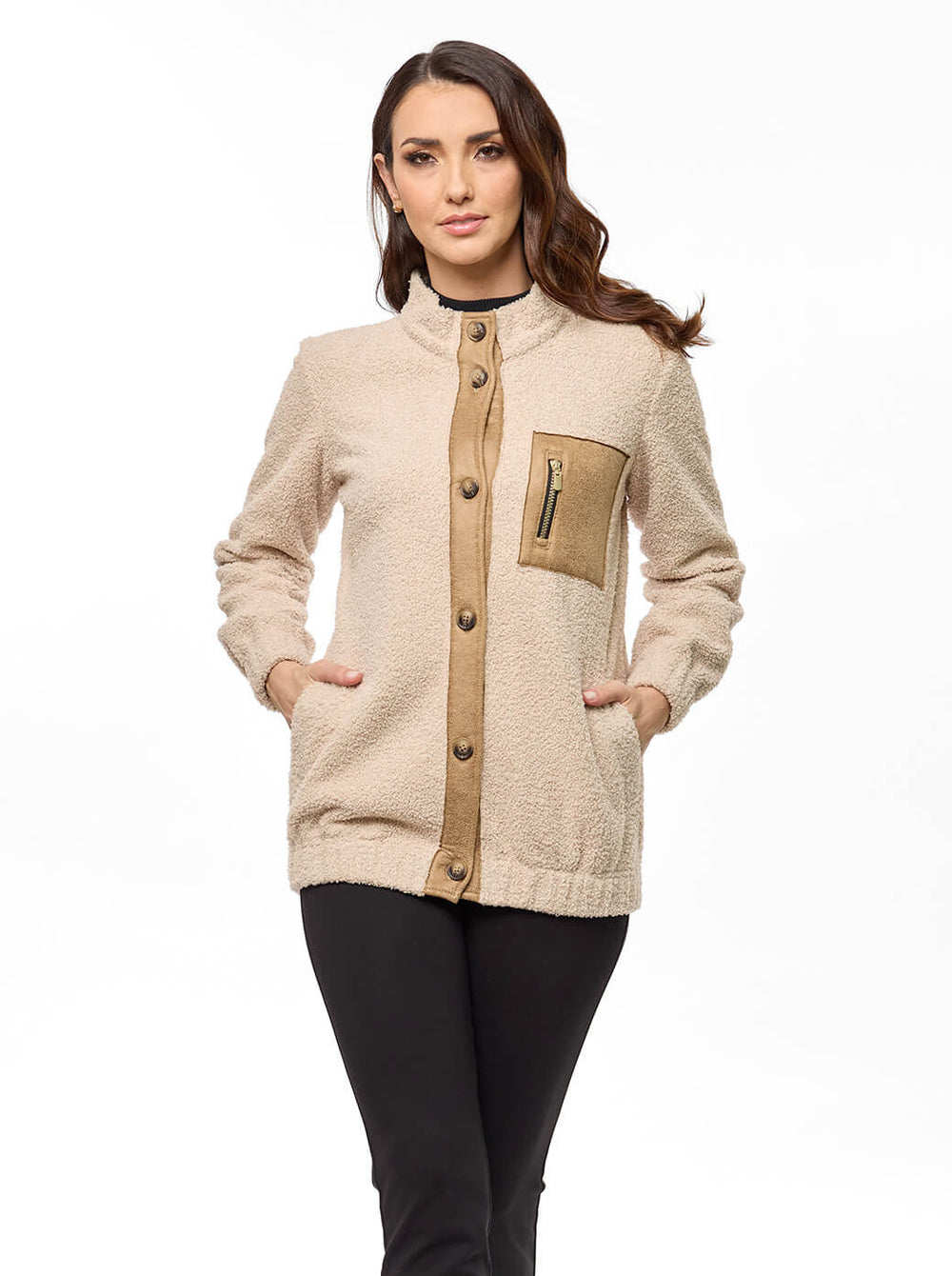 Chamarra beige Olenka