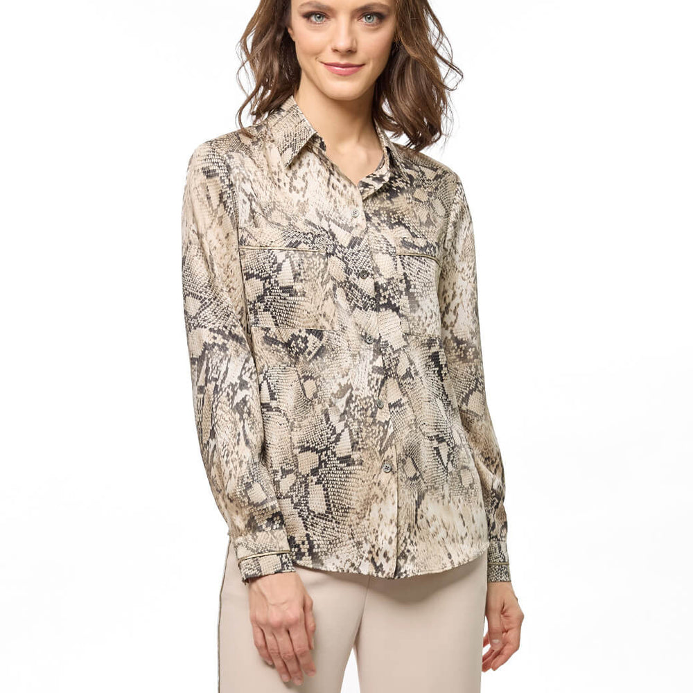 Camisa beige Olenka