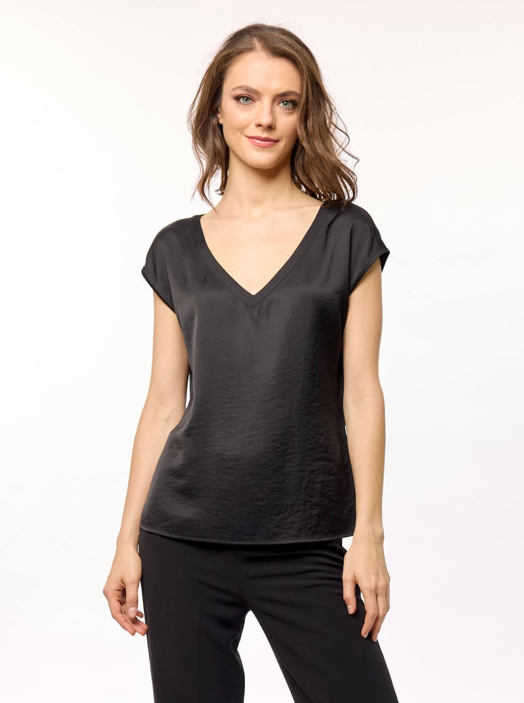 Blusa negra Leyna