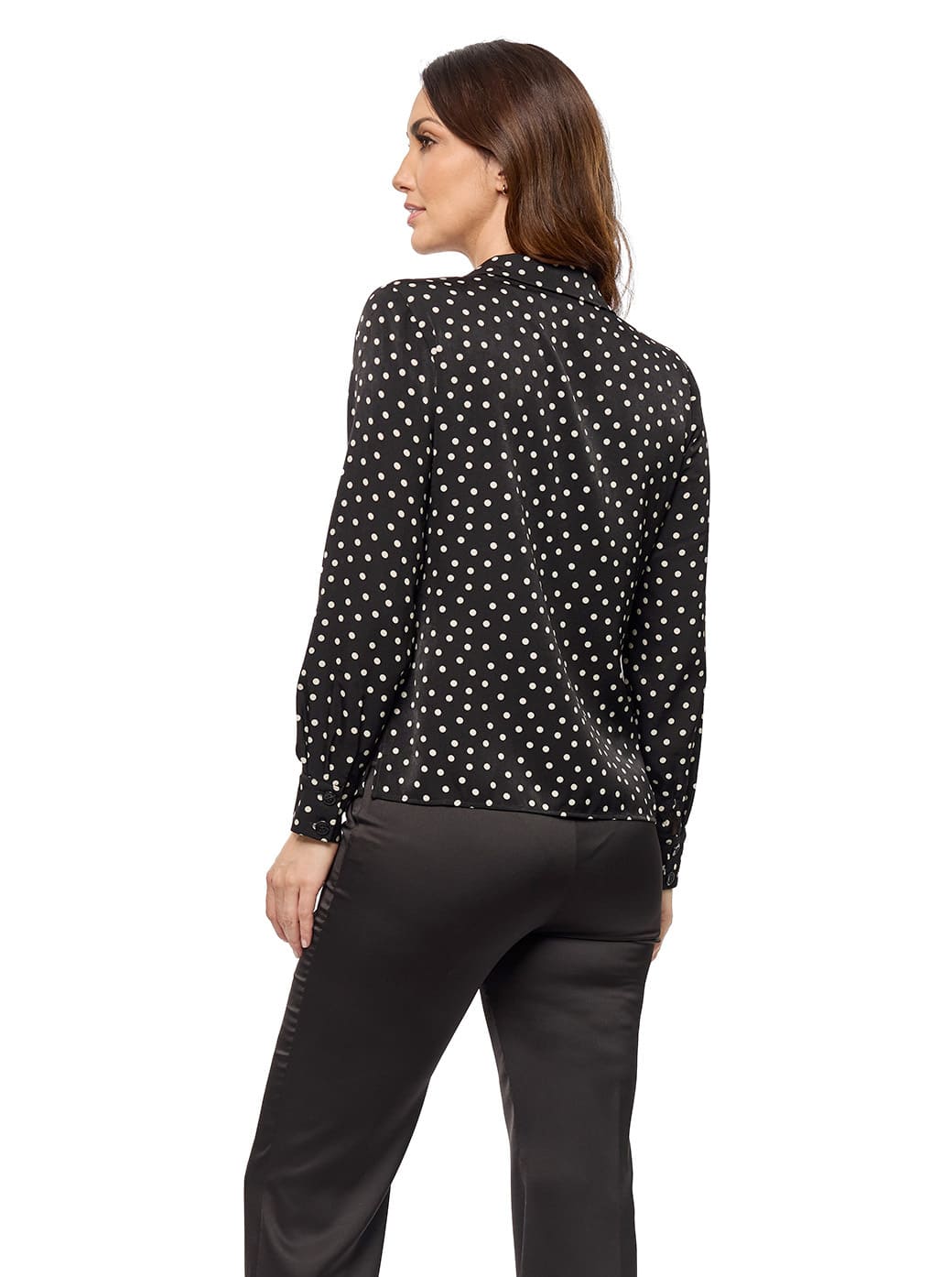 Blusa negra con lunares Naysa