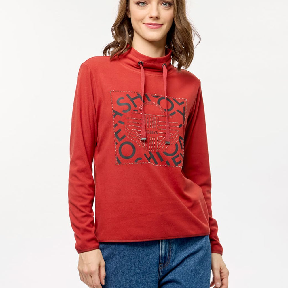 Sudadera roja con transfer Comfort