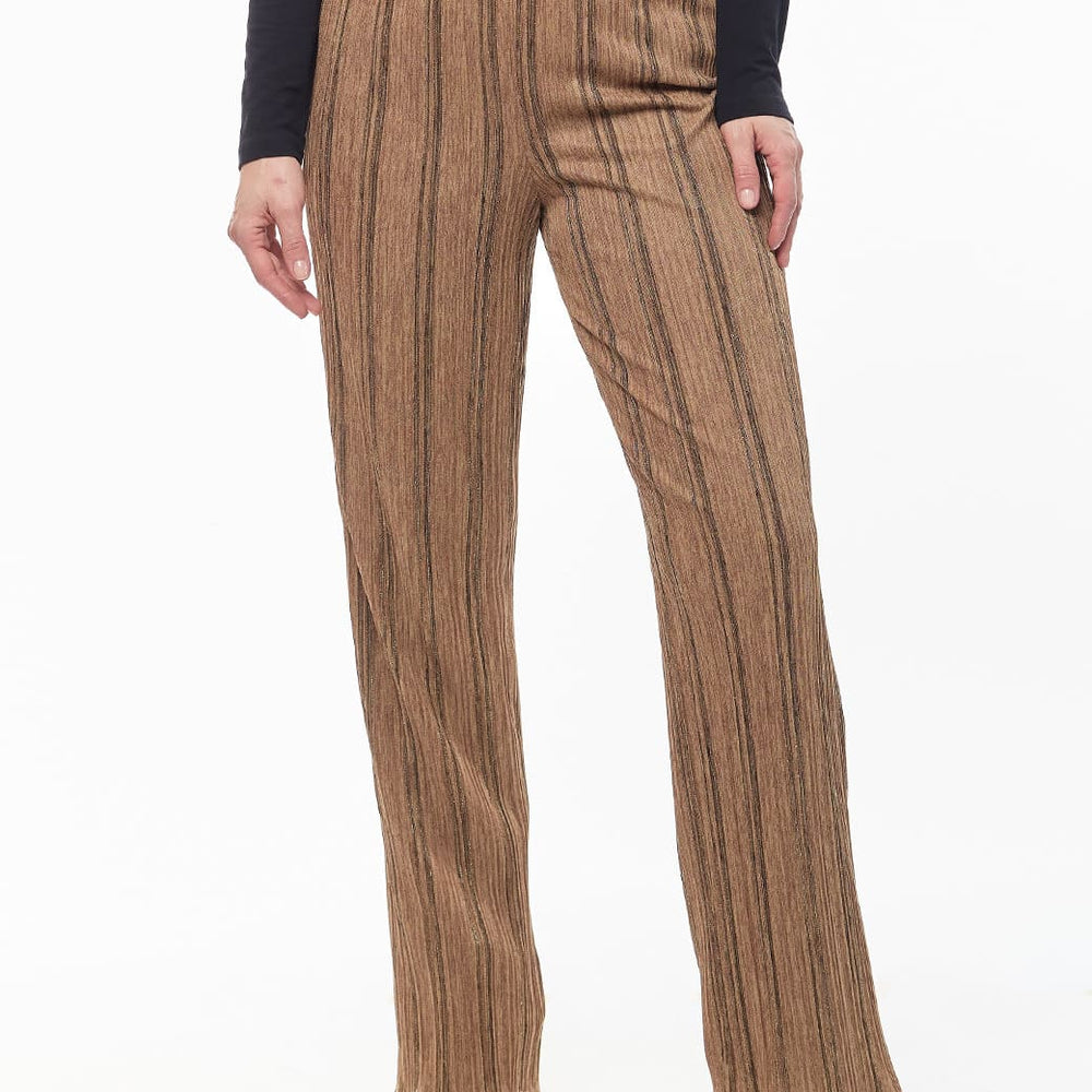 Pantalón camel pijamero con lurex Esenciales