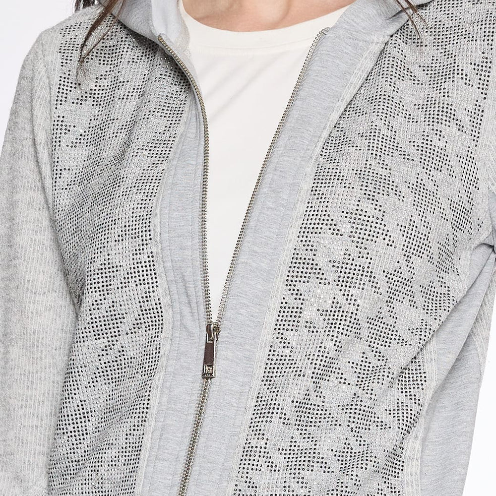 Sudadera gris con capucha Comfort