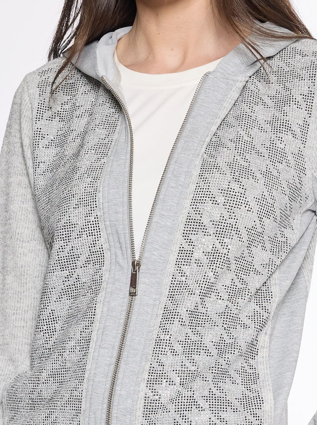 Sudadera gris con capucha Comfort