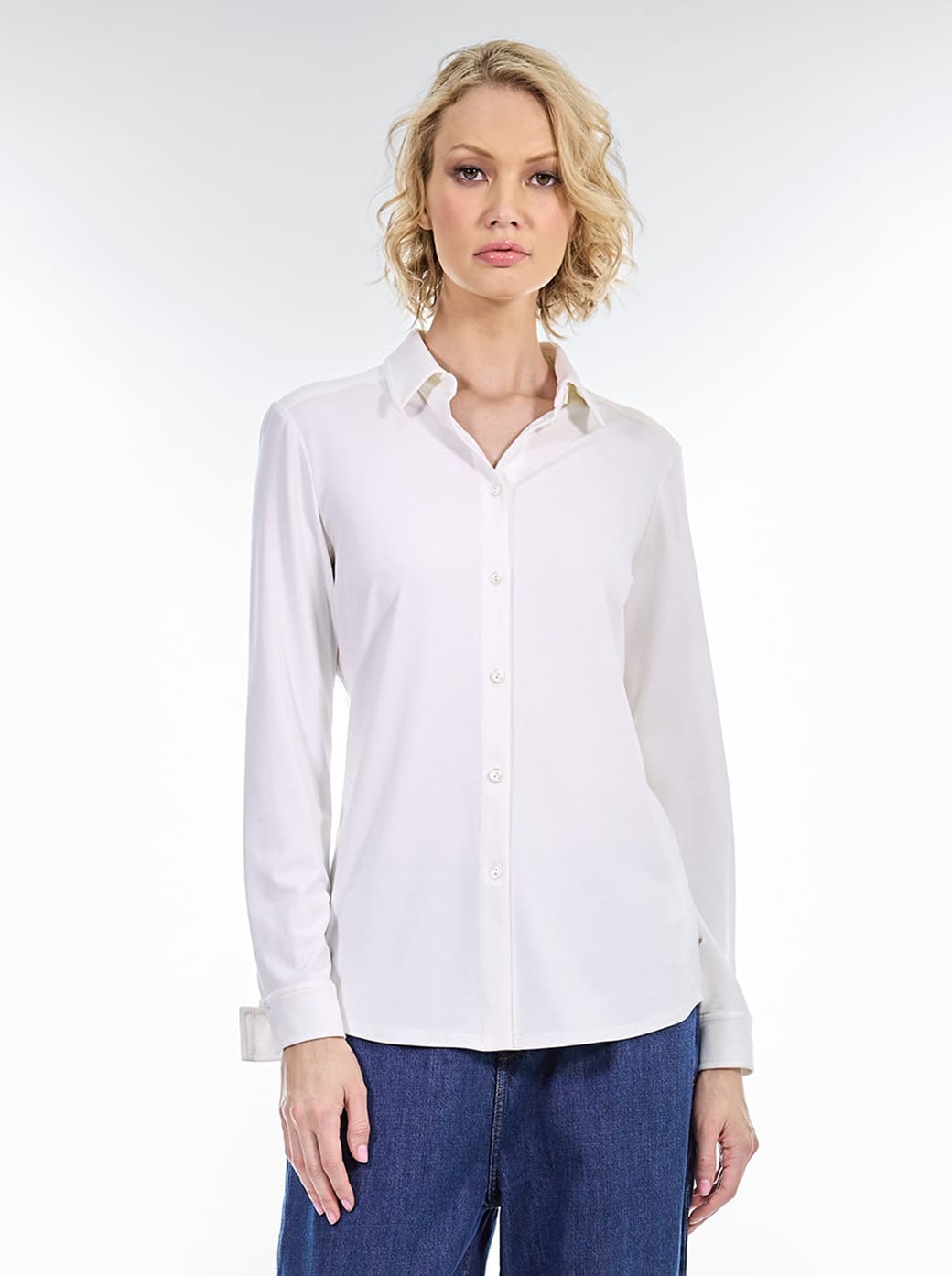 Blusa camisera Hueso Básico