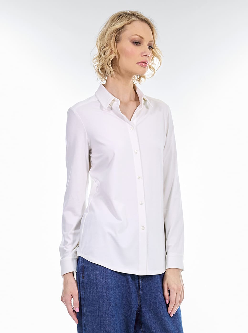 Blusa camisera Hueso Básico