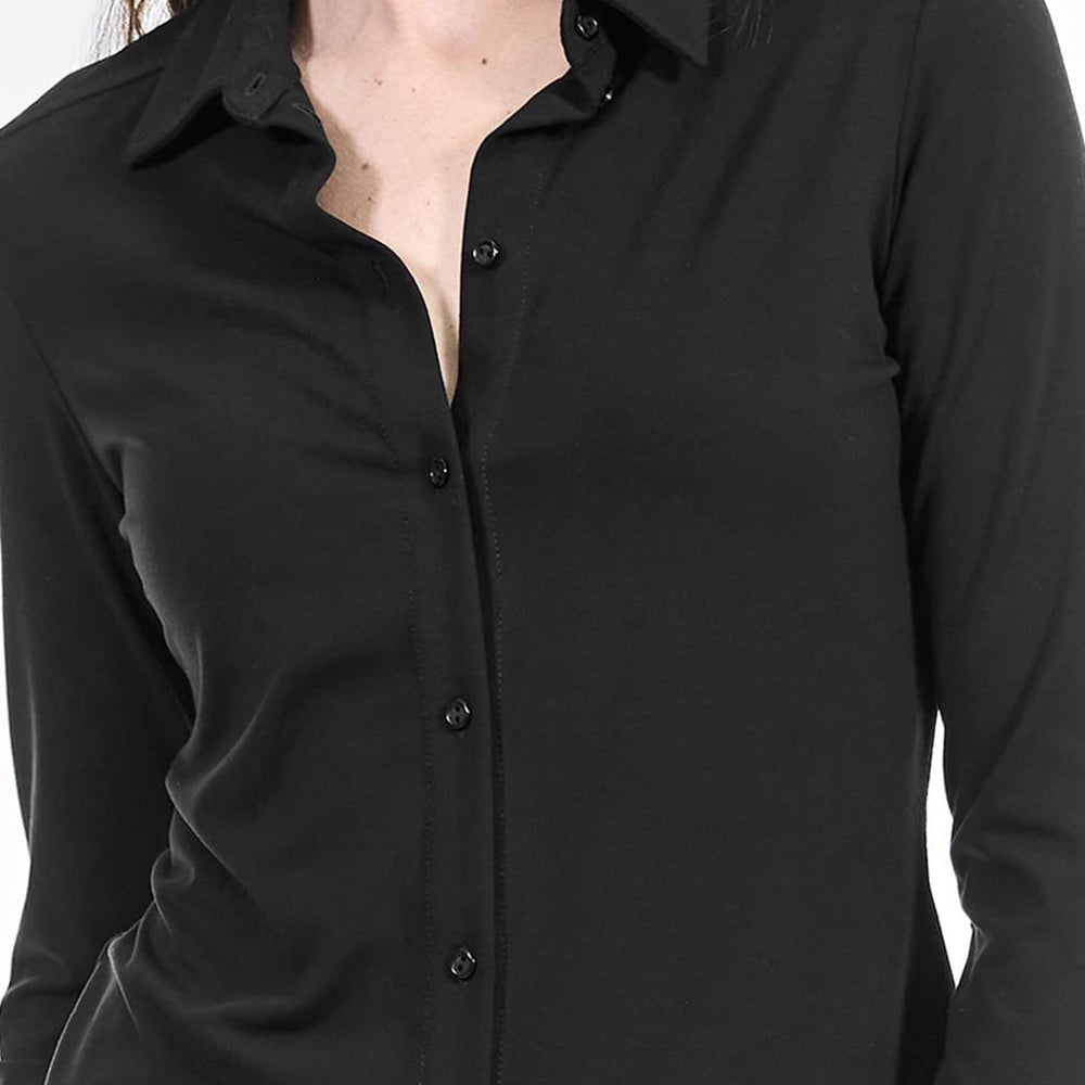 Blusa camisera negra Básico