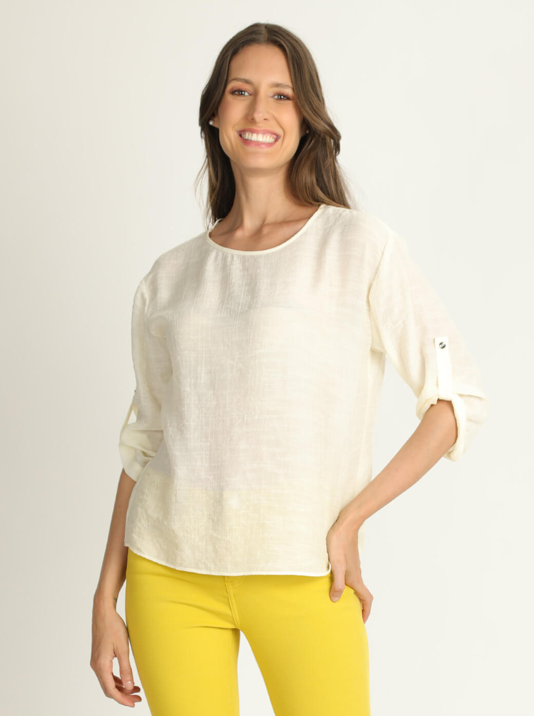 Blusa hueso Aine