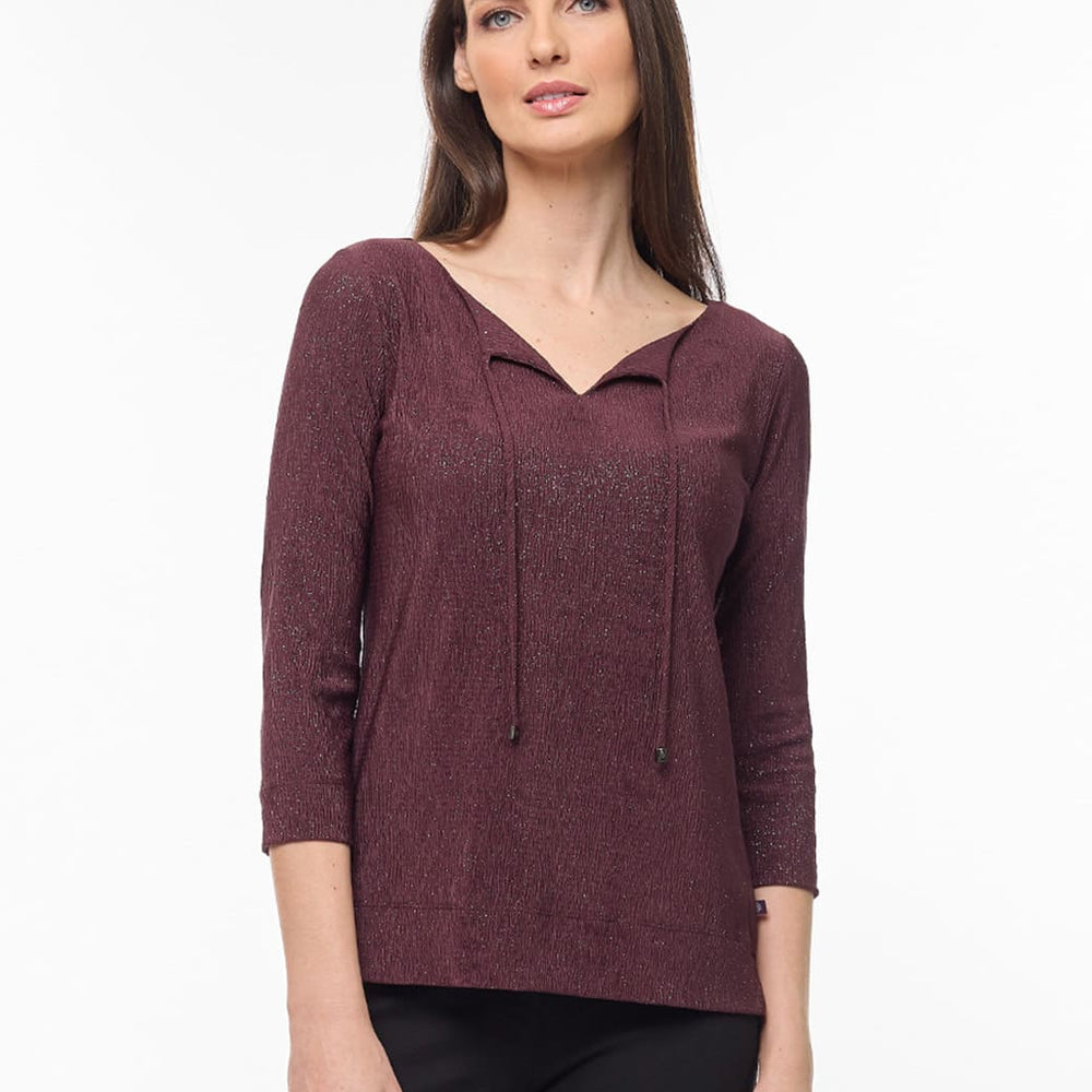 Blusa vino con lurex Geraldine