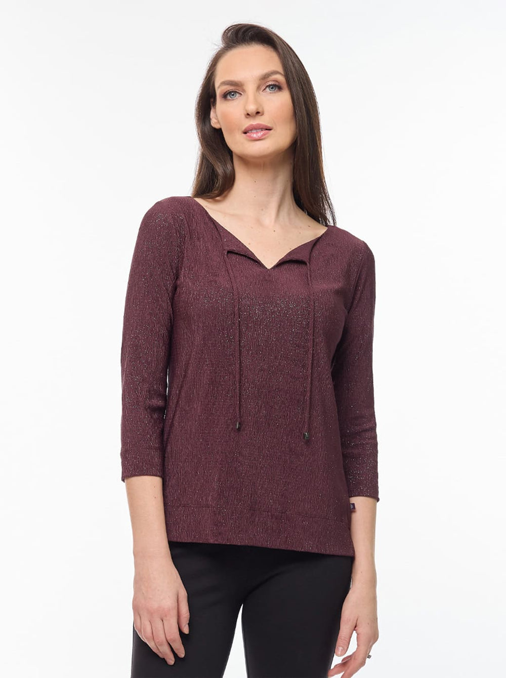 Blusa vino con lurex Geraldine