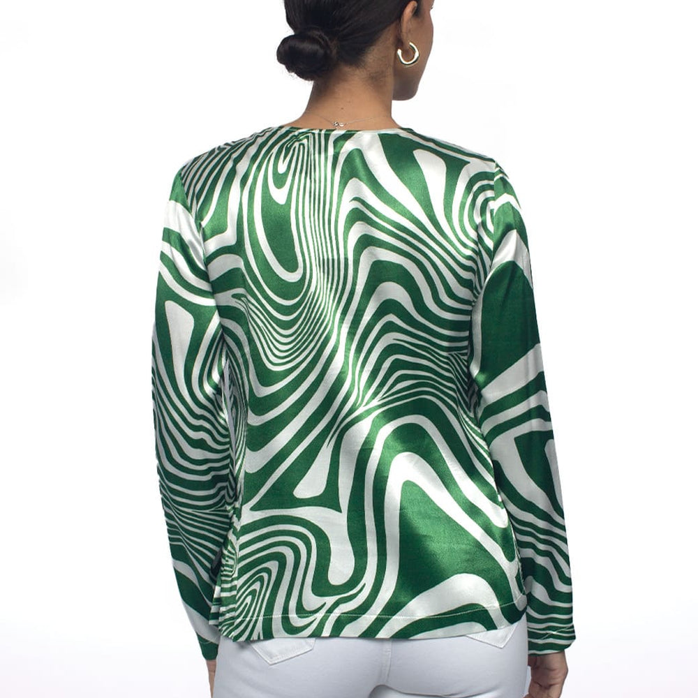 
                      
                        Blusa verde abertura en costados Esenciales
                      
                    