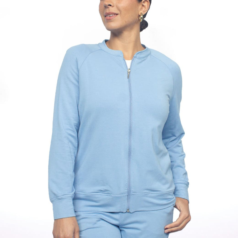 Chamarra azul cuello mao Comfort