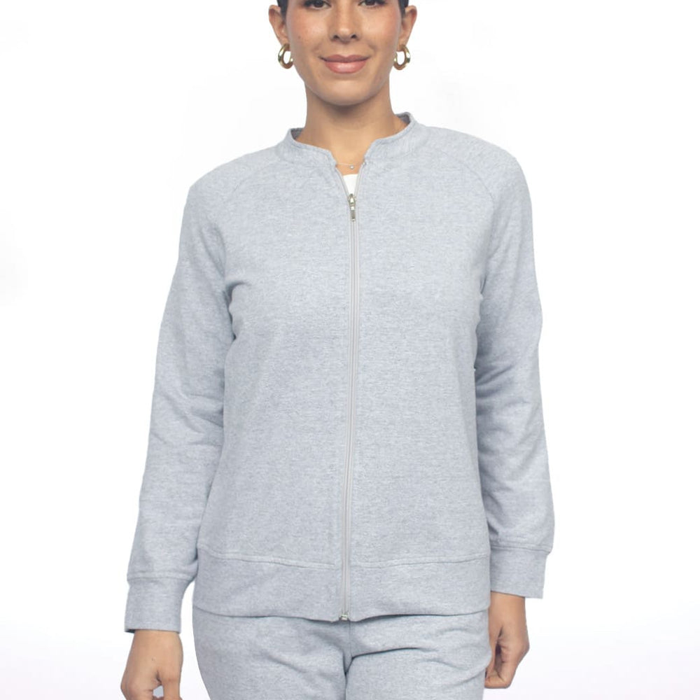 Chamarra gris cuello mao Comfort