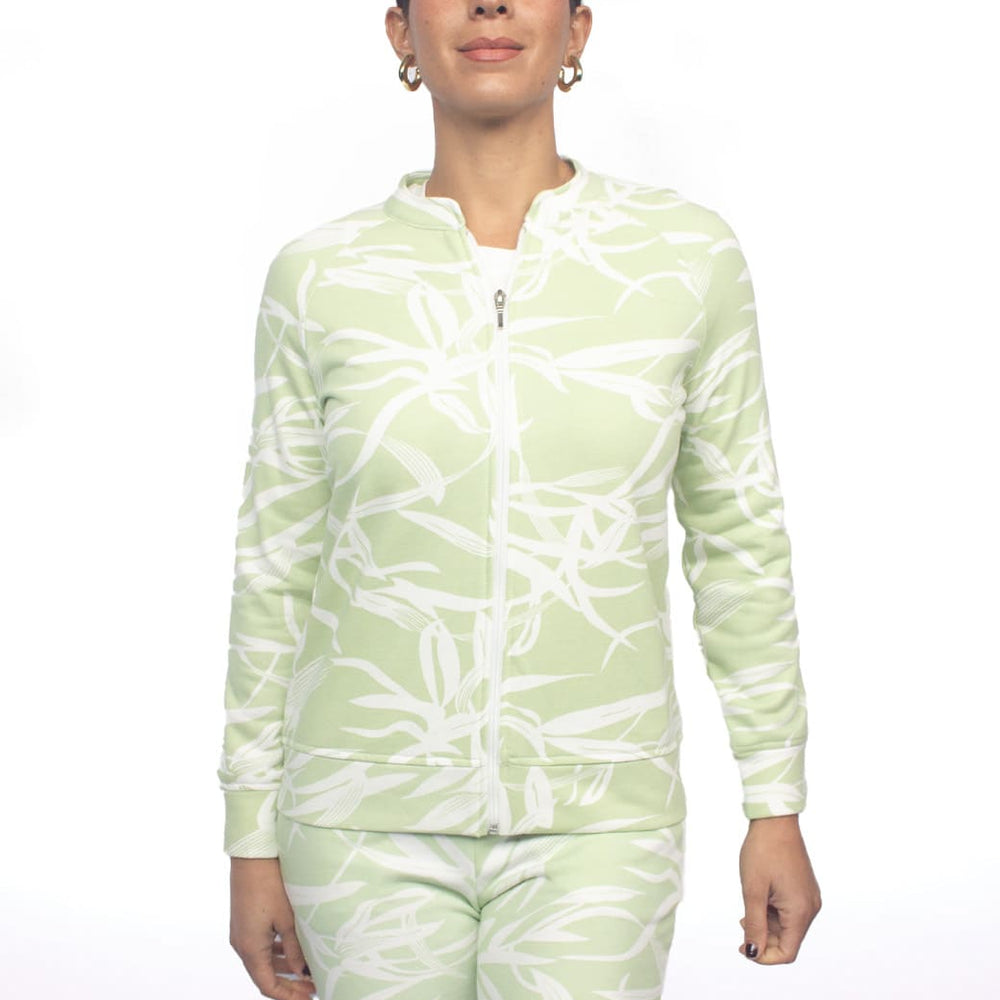 Chamarra verde cuello mao Comfort