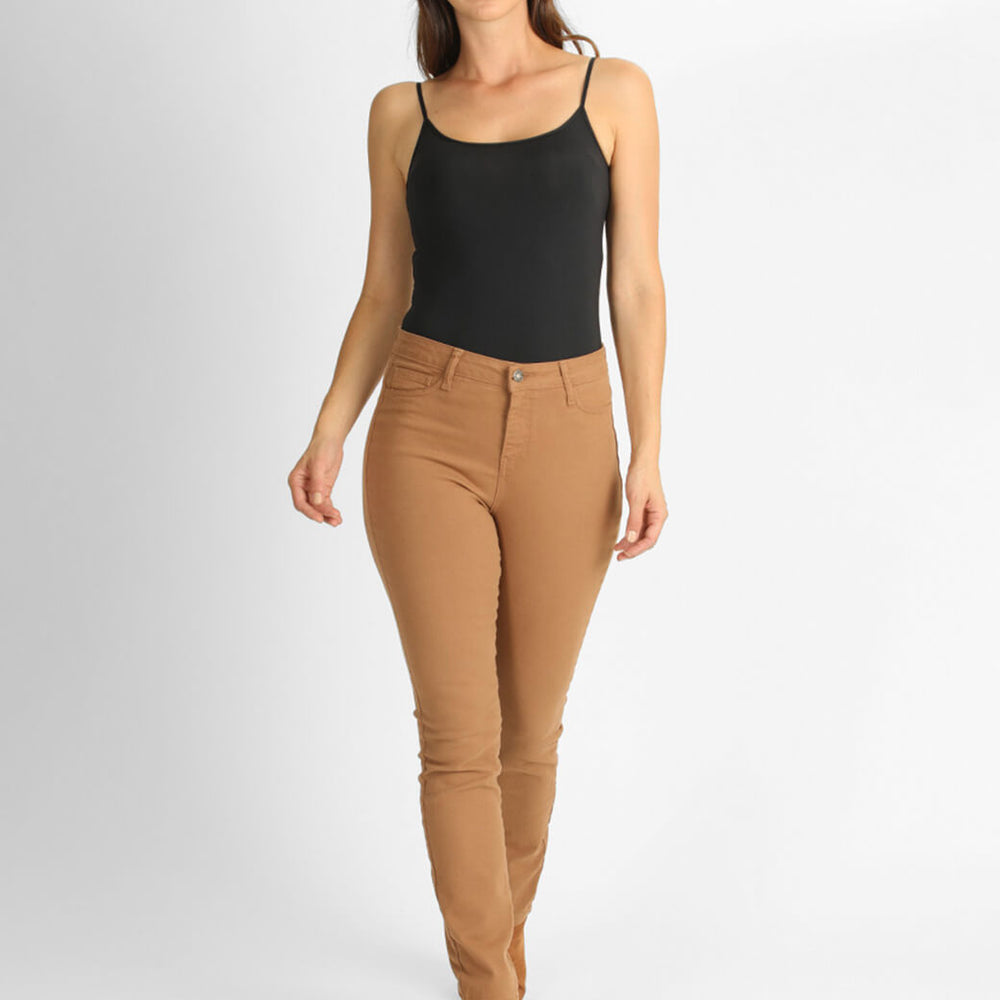 Skinny jeans camel